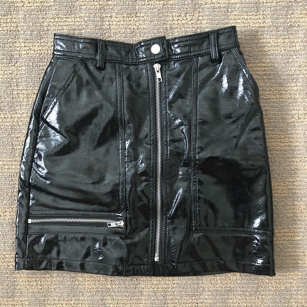 Urban Outfitters Patent (Faux) Leather Skirt